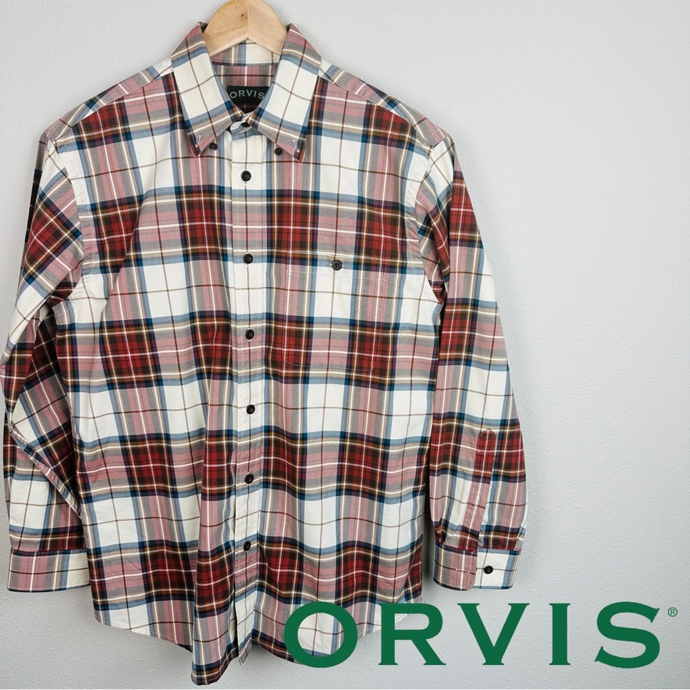 Orvis Signature Twill plaid button-down shirt‎